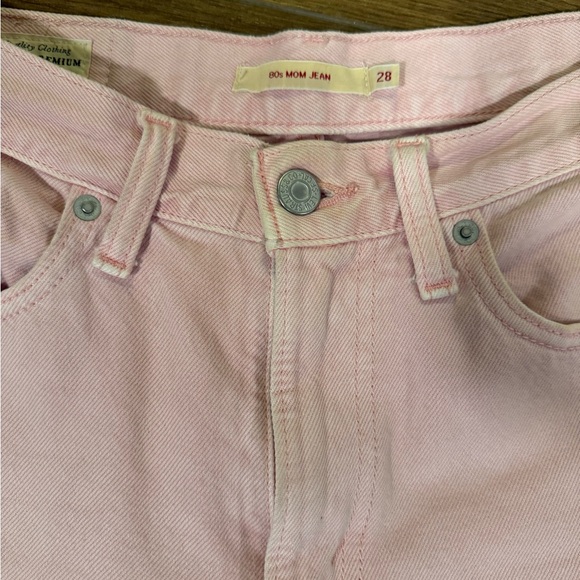 Levi's Light Pink Mom Jeans - Picture 1 of 4